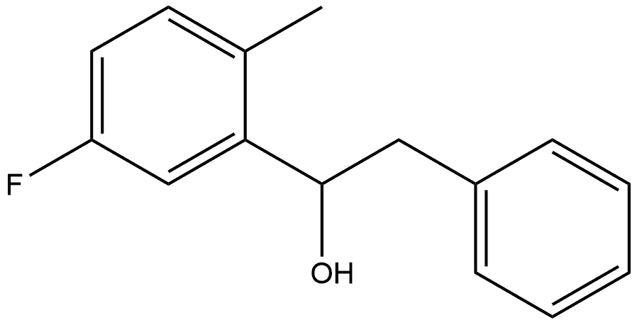 α-(5-Fluoro-2-methylphenyl)benzeneethanol Structure