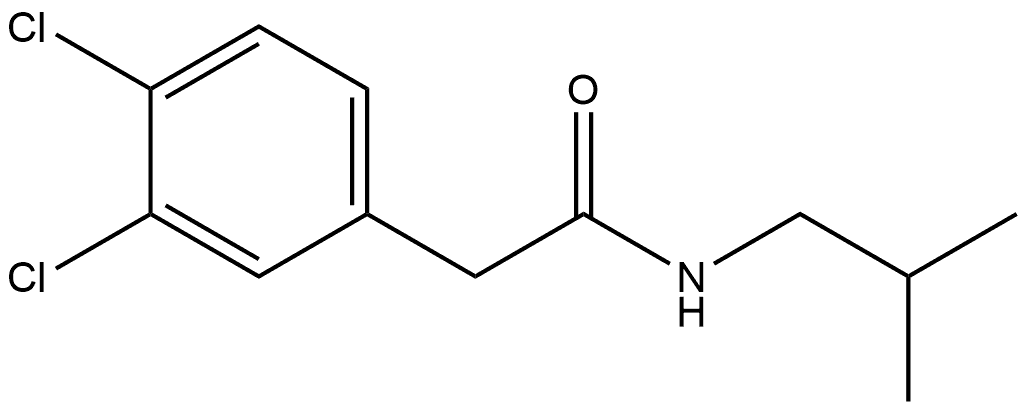 3,4-Dichloro-N-(2-methylpropyl)benzeneacetamide Structure