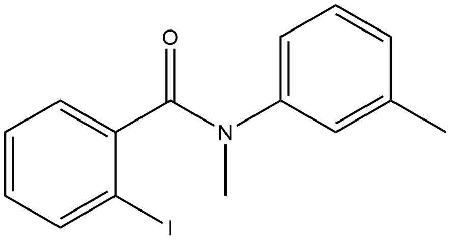 2-Iodo-N-methyl-N-(3-methylphenyl)benzamide Structure