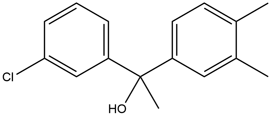 α-(3-Chlorophenyl)-α,3,4-trimethylbenzenemethanol Structure