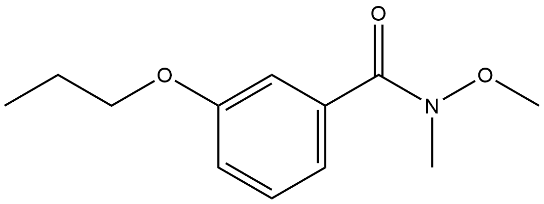 N-Methoxy-N-methyl-3-propoxybenzamide Structure