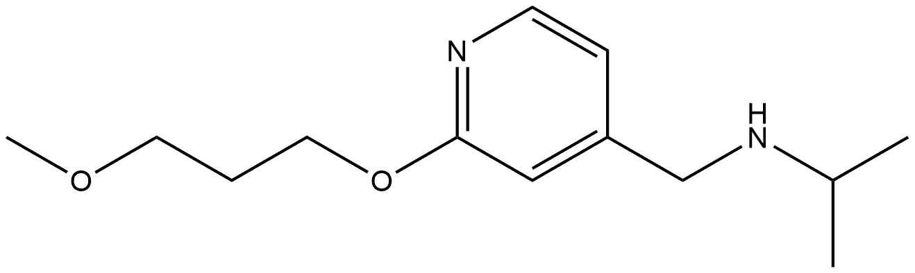 2-(3-Methoxypropoxy)-N-(1-methylethyl)-4-pyridinemethanamine Structure