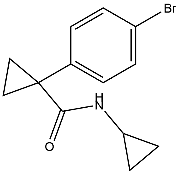 1-(4-Bromophenyl)-N-cyclopropylcyclopropanecarboxamide Structure