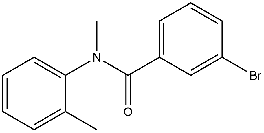 3-Bromo-N-methyl-N-(2-methylphenyl)benzamide Structure