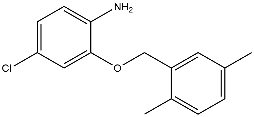 4-Chloro-2-[(2,5-dimethylphenyl)methoxy]benzenamine Structure