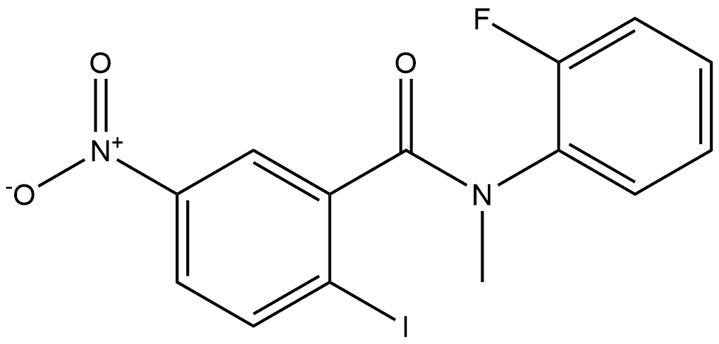 N-(2-fluorophenyl)-2-iodo-N-methyl-5-nitrobenzamide Structure