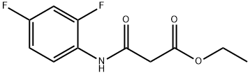 Propanoic acid, 3-[(2,4-difluorophenyl)amino]-3-oxo-, ethyl ester Structure