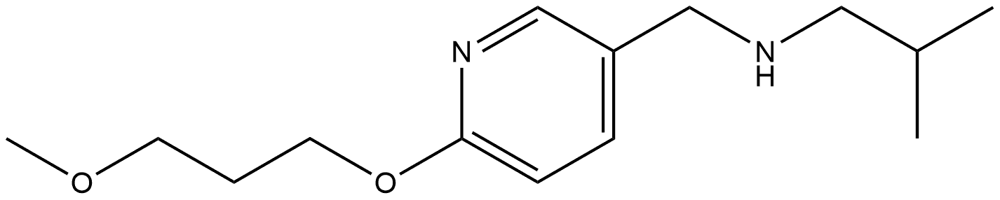 6-(3-Methoxypropoxy)-N-(2-methylpropyl)-3-pyridinemethanamine Structure