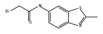 Acetamide, 2-bromo-N-(2-methyl-6-benzothiazolyl)- Structure