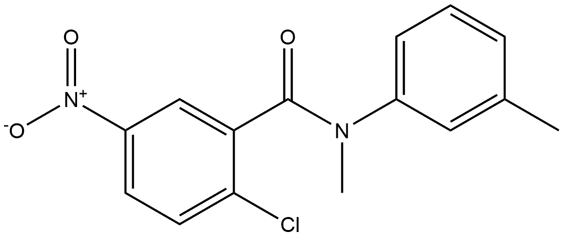 2-chloro-N-methyl-5-nitro-N-(m-tolyl)benzamide Structure