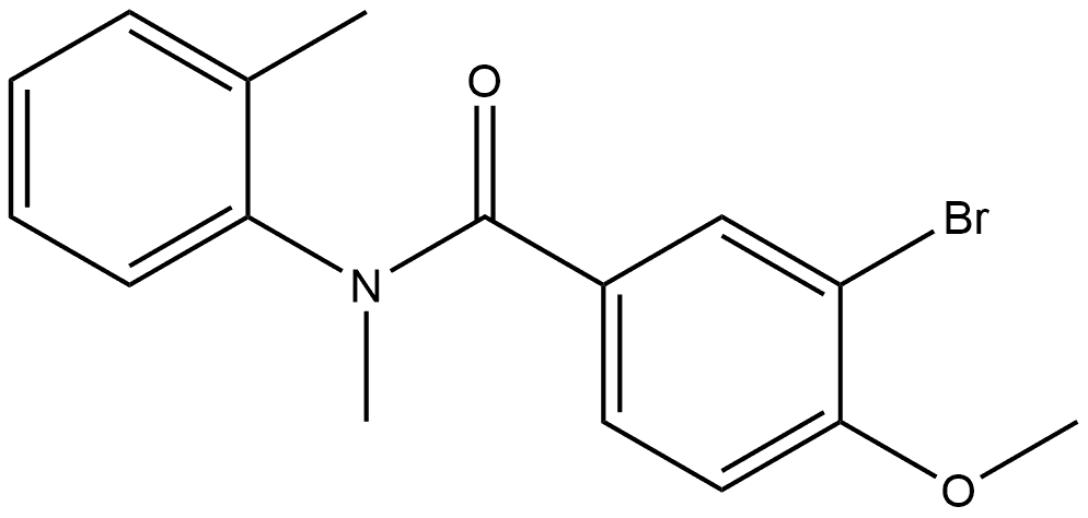 3-Bromo-4-methoxy-N-methyl-N-(2-methylphenyl)benzamide Structure