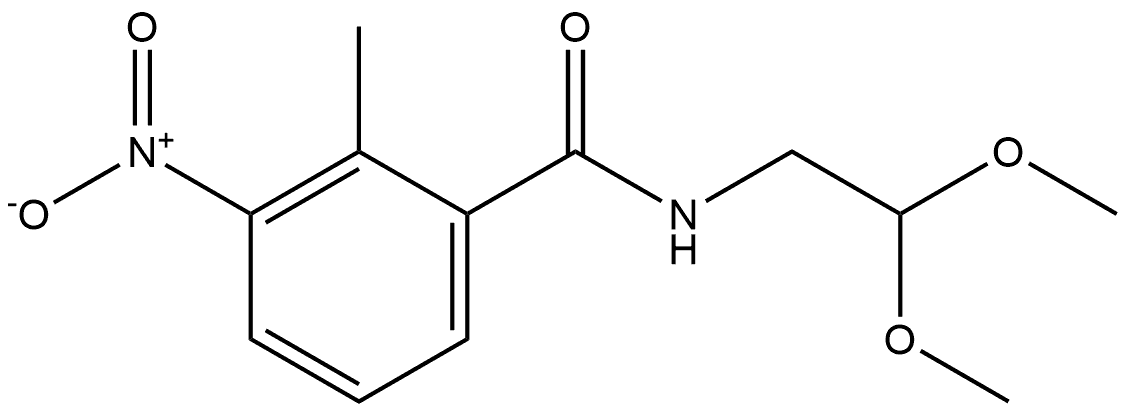 N-(2,2-dimethoxyethyl)-2-methyl-3-nitrobenzamide Structure