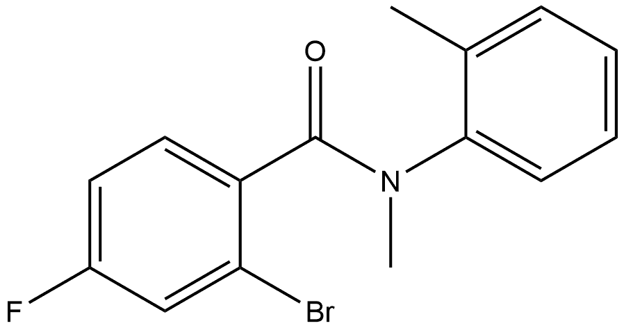 2-Bromo-4-fluoro-N-methyl-N-(2-methylphenyl)benzamide Structure