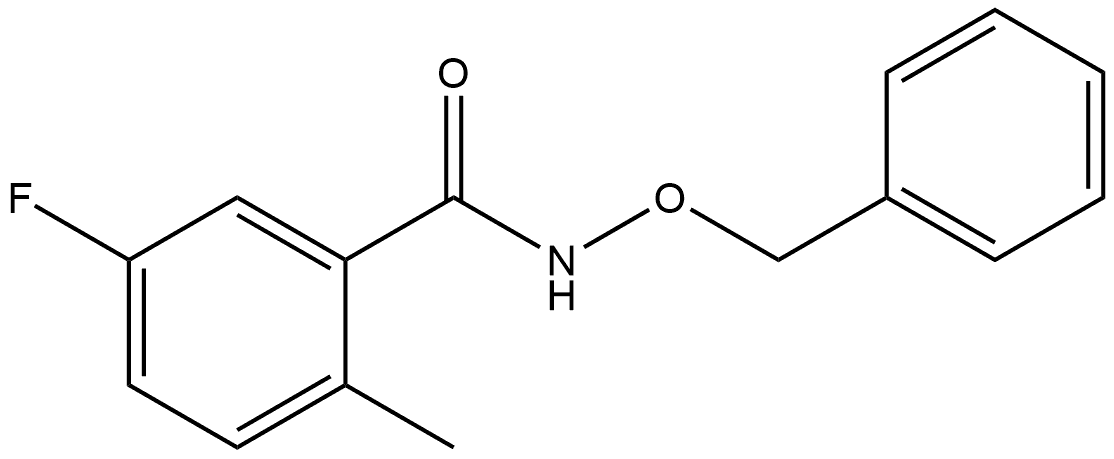 5-Fluoro-2-methyl-N-(phenylmethoxy)benzamide Structure