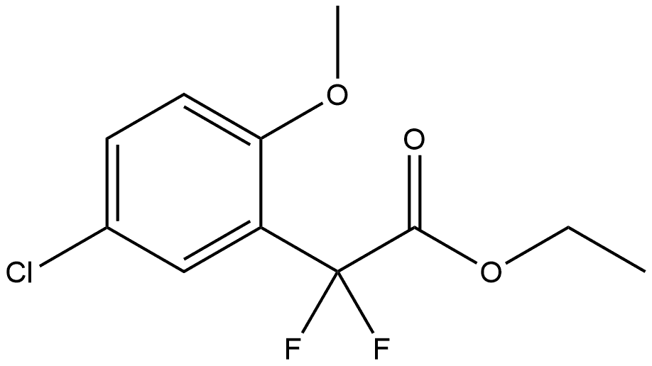 Ethyl 5-chloro-α,α-difluoro-2-methoxybenzeneacetate Structure