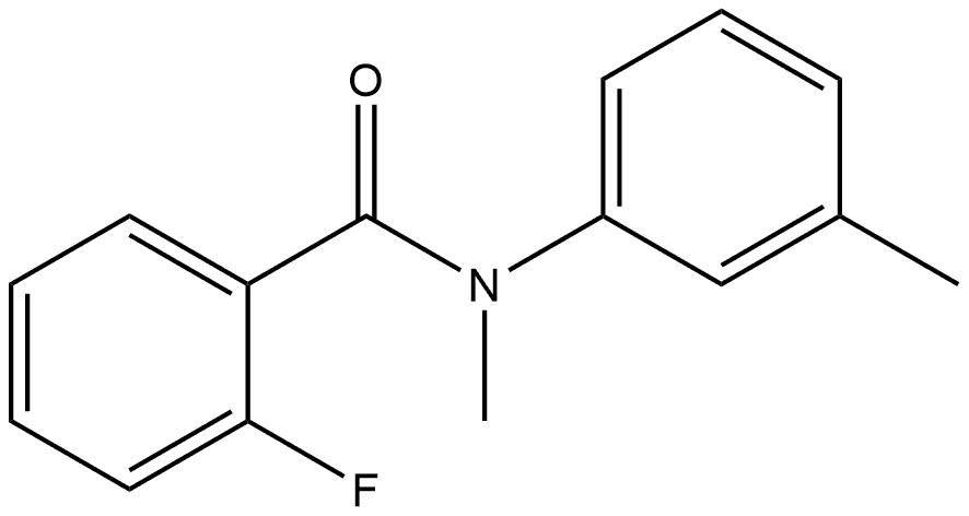 2-Fluoro-N-methyl-N-(3-methylphenyl)benzamide Structure