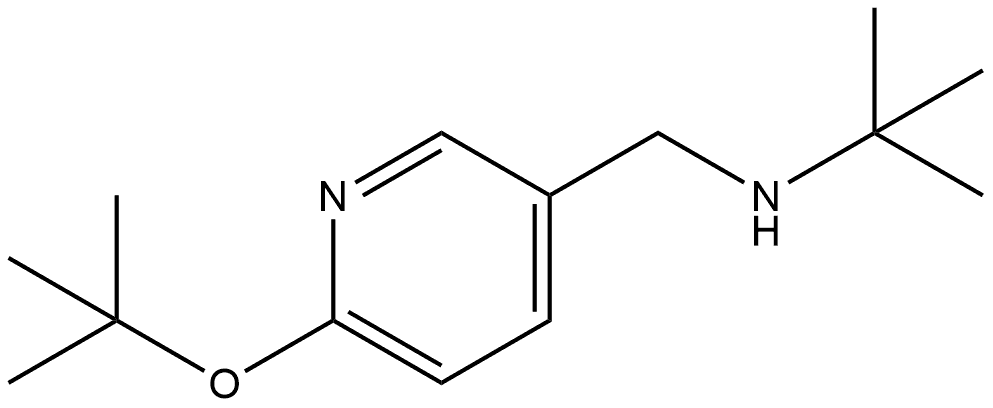 6-(1,1-Dimethylethoxy)-N-(1,1-dimethylethyl)-3-pyridinemethanamine Structure