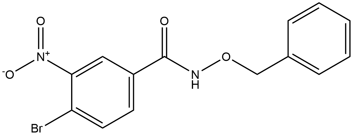 N-(benzyloxy)-4-bromo-3-nitrobenzamide Structure