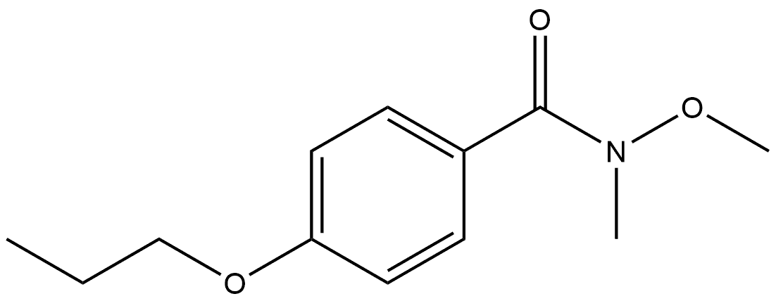 N-Methoxy-N-methyl-4-propoxybenzamide Structure