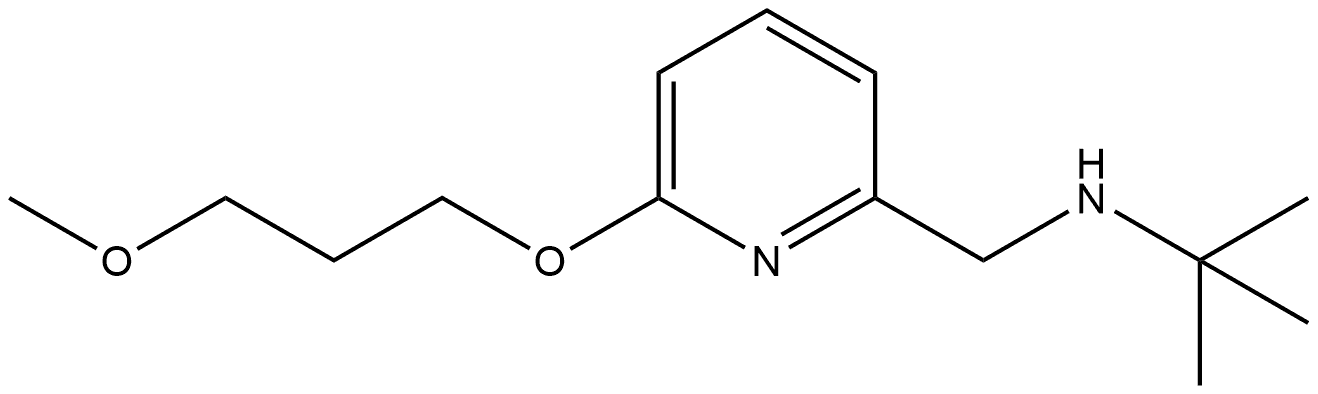 N-(1,1-Dimethylethyl)-6-(3-methoxypropoxy)-2-pyridinemethanamine Structure