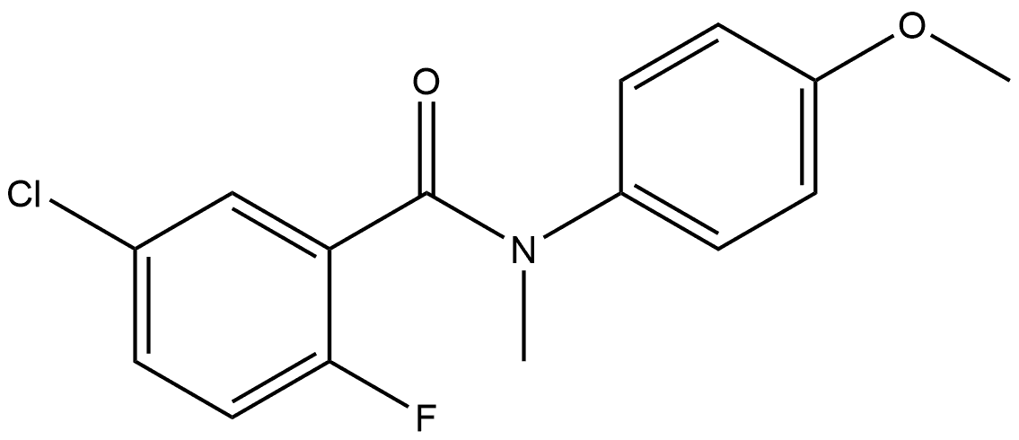 5-Chloro-2-fluoro-N-(4-methoxyphenyl)-N-methylbenzamide Structure