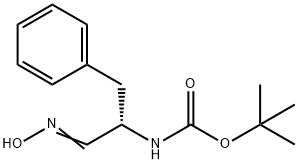 Carbamic acid, [(1S)-1-[(hydroxyimino)methyl]-2-phenylethyl]-, 1,1-dimethylethyl ester (9CI) 구조식 이미지