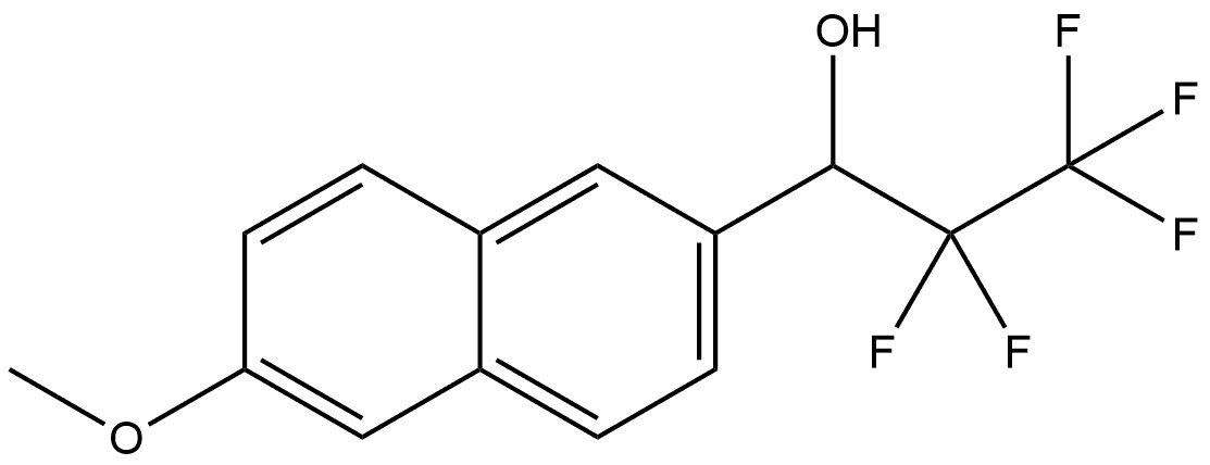 6-Methoxy-α-(1,1,2,2,2-pentafluoroethyl)-2-naphthalenemethanol Structure