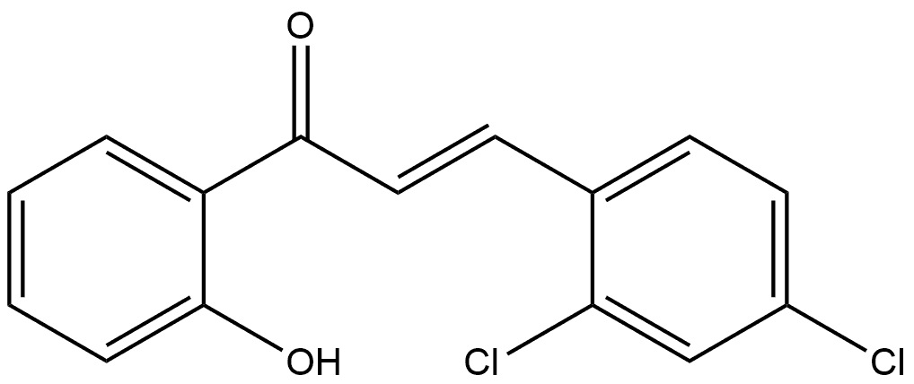 (E)-2,4-Dichloro-2'-hydroxychalcone Structure