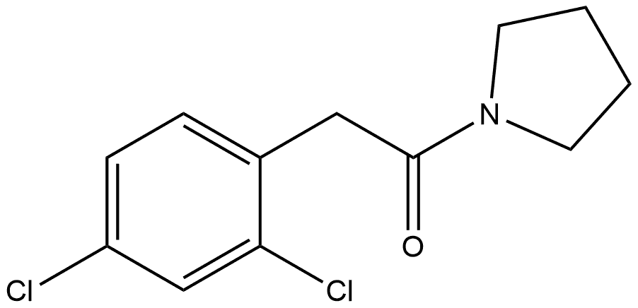 2-(2,4-Dichlorophenyl)-1-(1-pyrrolidinyl)ethanone Structure