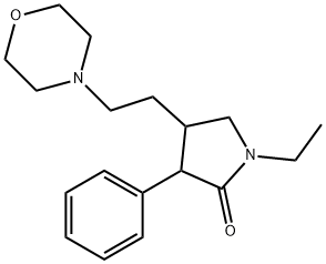 2-Pyrrolidinone, 1-ethyl-4-[2-(4-morpholinyl)ethyl]-3-phenyl- Structure