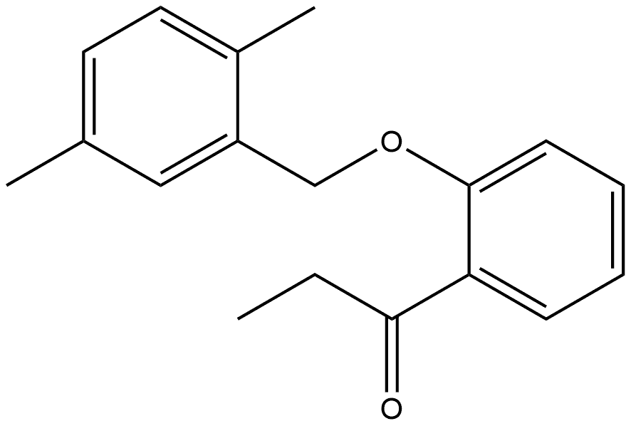 1-[2-[(2,5-Dimethylphenyl)methoxy]phenyl]-1-propanone Structure