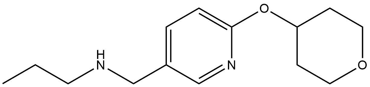 N-Propyl-6-[(tetrahydro-2H-pyran-4-yl)oxy]-3-pyridinemethanamine Structure