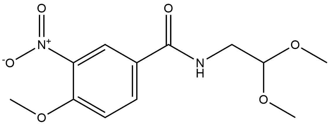 N-(2,2-dimethoxyethyl)-4-methoxy-3-nitrobenzamide Structure