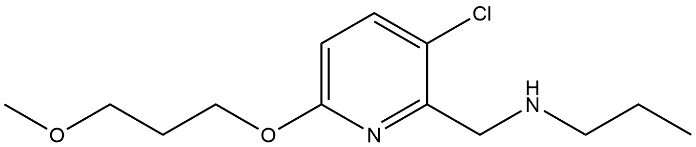 3-Chloro-6-(3-methoxypropoxy)-N-propyl-2-pyridinemethanamine Structure