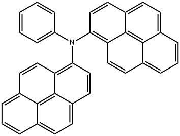 1-Pyrenamine, N-phenyl-N-1-pyrenyl- Structure