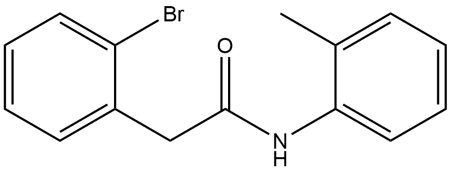 2-Bromo-N-(2-methylphenyl)benzeneacetamide Structure