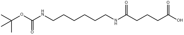 Pentanoic acid, 5-[[6-[[(1,1-dimethylethoxy)carbonyl]amino]hexyl]amino]-5-oxo- Structure