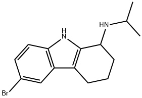 1H-Carbazol-1-amine, 6-bromo-2,3,4,9-tetrahydro-N-(1-methylethyl)- Structure