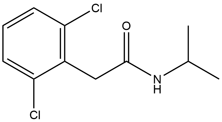 2,6-Dichloro-N-(1-methylethyl)benzeneacetamide Structure