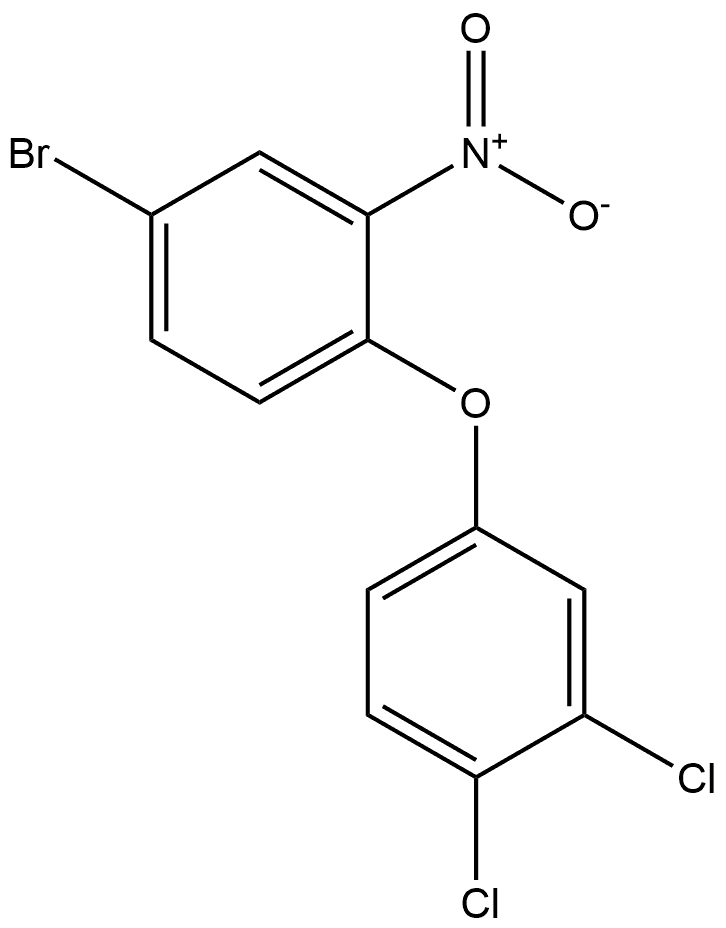 4-bromo-1-(3,4-dichlorophenoxy)-2-nitrobenzene Structure