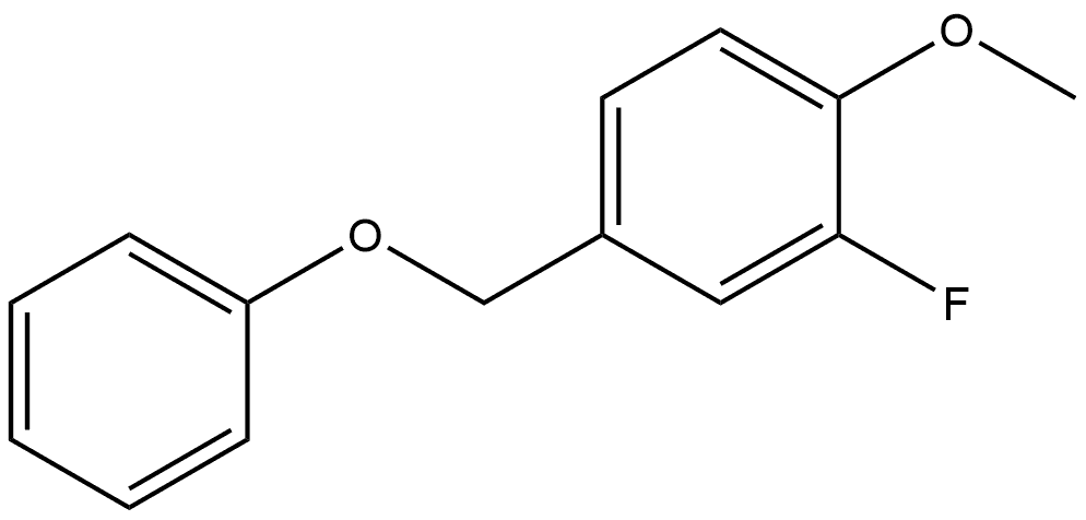 Benzene, 2-fluoro-1-methoxy-4-(phenoxymethyl)- Structure