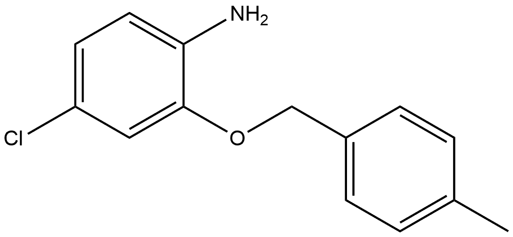 4-Chloro-2-[(4-methylphenyl)methoxy]benzenamine Structure