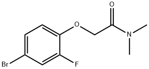 2-(4-Bromo-2-fluorophenoxy)-N,N-dimethylacetamide 구조식 이미지
