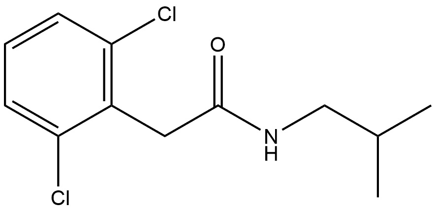 2,6-Dichloro-N-(2-methylpropyl)benzeneacetamide Structure