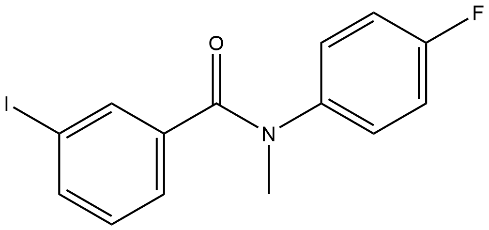 N-(4-Fluorophenyl)-3-iodo-N-methylbenzamide Structure