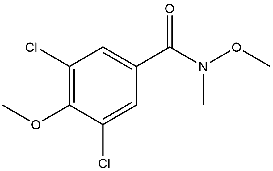 3,5-Dichloro-N,4-dimethoxy-N-methylbenzamide Structure