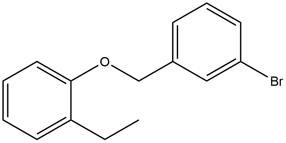 Benzene, 1-[(3-bromophenyl)methoxy]-2-ethyl- Structure