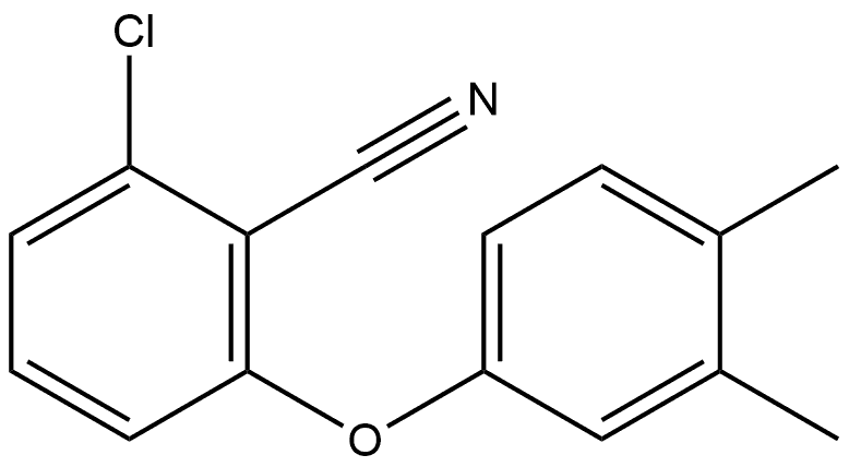 2-Chloro-6-(3,4-dimethylphenoxy)benzonitrile Structure