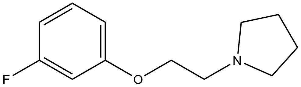 1-[2-(3-Fluorophenoxy)ethyl]pyrrolidine Structure