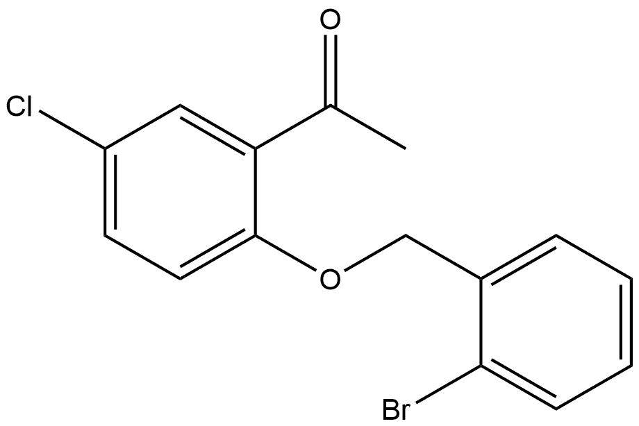 1-[2-[(2-Bromophenyl)methoxy]-5-chlorophenyl]ethanone Structure